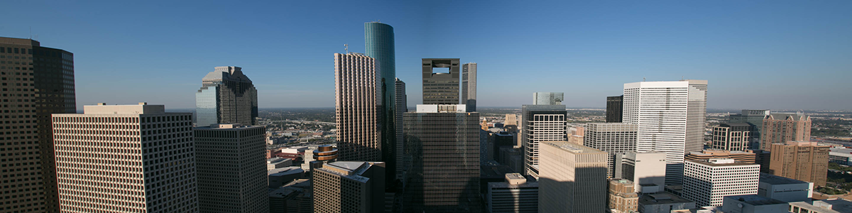 Houston Texas Skyline: Photo By Nicki Evans for Bauer College
