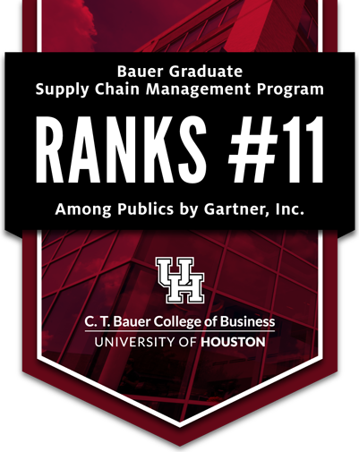 Graduate SCM Ranking: Gartner ranks UH 11th in the nation for graduate programs