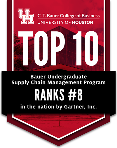 Undergraduate SCM Ranking: Gartner ranks UH 8th in the nation for undergraduate programs