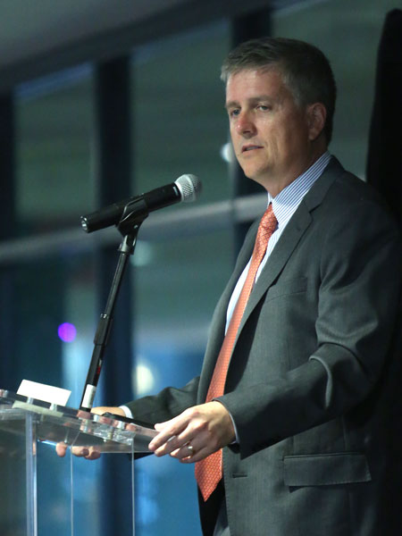 Houston Astros General Manager Jeff Luhnow spoke to Bauer alumni, students and members of the business community on how the Astros are taking a young team and developing them into champions during the April 2 BCAA Luncheon.