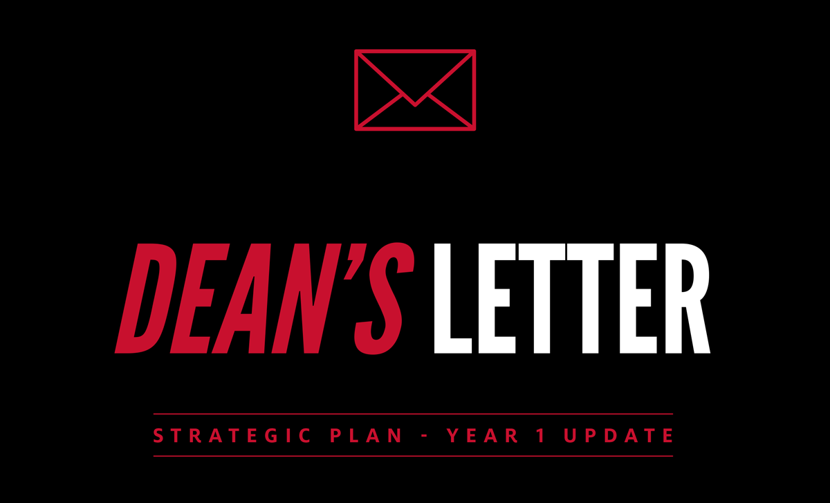 Dean's Letter - Strategic Plan - Year 1 Update